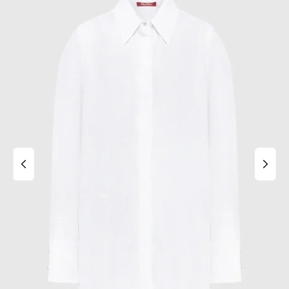 MaxMara Studio Doria Classic White Shirt NWT- size 16 - Picture 15 of 15